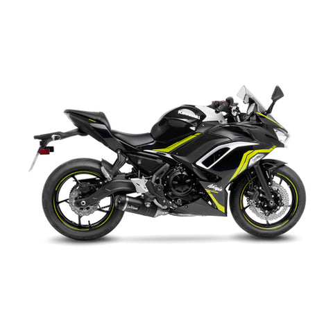 14379EBN SCARICO COMPLETO LEOVINCE KAWASAKI NINJA 650 2021 - 2023 LV ONE EVO BLACK EDITION STAINLESS STEEL EURO 5 4T EX650M- EX6