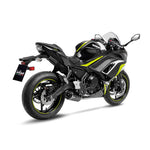 14379EBN SCARICO COMPLETO LEOVINCE KAWASAKI NINJA 650 2021 - 2023 LV ONE EVO BLACK EDITION STAINLESS STEEL EURO 5 4T EX650M- EX6