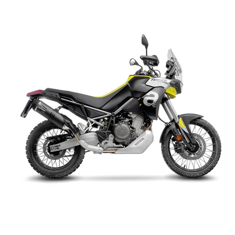 14402EB SCARICO LEOVINCE APRILIA TUAREG 660 2022 - 2023 LV ONE EVO BLACK EDITION STAINLESS STEEL EURO 5 4T XB- XC