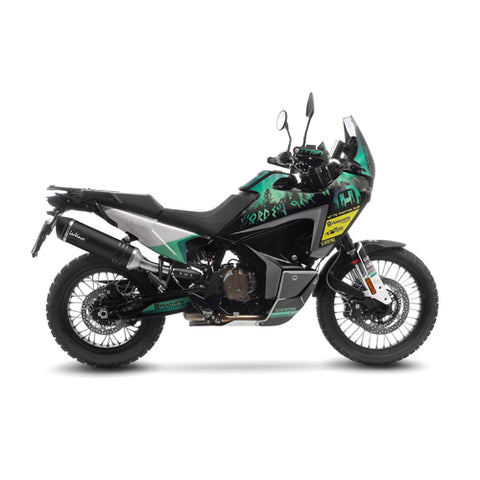 14414EB SCARICO LEOVINCE CF MOTO 800 MT SPORT/TOURING 2022 - 2023 LV ONE EVO BLACK EDITION STAINLESS STEEL EURO 5 4T CF800-5