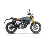 15127 SCARICO COMPLETO LEOVINCE FANTIC CABALLERO 125 SCRAMBLER/FLAT TRACK 2021 - 2023 GP DUALS STAINLESS STEEL EURO 5 4T CA13