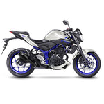 15212FB SCARICO LEOVINCE YAMAHA MT-03 300 2020 - LV-10 FULL BLACK STAINLESS STEEL EURO 4 4T RH12