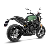 15258FB SCARICO LEOVINCE BENELLI LEONCINO 800 2022 - 2023 LV-10 FULL BLACK STAINLESS STEEL EURO 5 4T P37- PAF