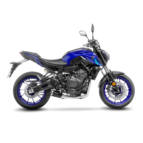 15264BU SCARICO COMPLETO LEOVINCE YAMAHA YZF-R7 700 2021 - 2023 LV-10 BLACK EDITION STAINLESS STEEL EURO 5 4T RM39- RM40