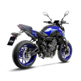15264BU SCARICO COMPLETO LEOVINCE YAMAHA YZF-R7 700 2021 - 2023 LV-10 BLACK EDITION STAINLESS STEEL EURO 5 4T RM39- RM40