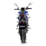 15264BU SCARICO COMPLETO LEOVINCE YAMAHA YZF-R7 700 2021 - 2023 LV-10 BLACK EDITION STAINLESS STEEL EURO 5 4T RM39- RM40