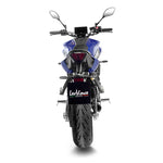 15264FBU SCARICO COMPLETO LEOVINCE YAMAHA YZF-R7 700 2021 - 2023 LV-10 FULL BLACK STAINLESS STEEL EURO 5 4T RM39- RM40