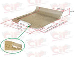 Lamierato pedana per Vespa 125 VNA-VNB1/2T, 150 VBA1T, 150 VBB1T - CIF