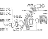 KIT GRUPPO TERMICO POLINI EVOLUTION D.47 70cc SP.12 IN GHISA MINARELLI VERTICALE