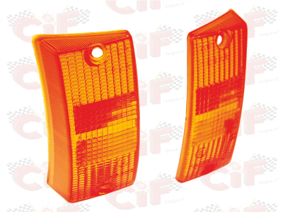 Coppia gemme anteriori frecce Vespa PX-PE-T5 - ARANCIONI