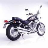 2201 SCARICO COMPLETO LEOVINCE YAMAHA XV 535 VIRAGO 1988-2001 SILVERTAIL K02 ACCIAO CROMATO/-
