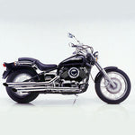 2209 SCARICO SILVERTAIL YAMAHA XVS 650 DRAG STAR 1997 - 2003 K02 CHROMED STEEL 4T by Leovince