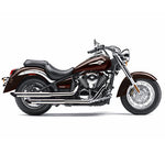 2404 SCARICO COMPLETO LEOVINCE KAWASAKI VN 900 CLASSIC 2006-2016 SILVERTAIL K02 ACCIAO CROMATO/-
