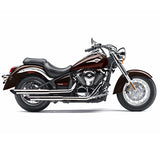 2404 SCARICO COMPLETO LEOVINCE KAWASAKI VN 900 CLASSIC 2006-2016 SILVERTAIL K02 ACCIAO CROMATO/-