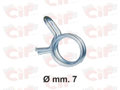 Molla stringi tubo benzina zincata - 7mm