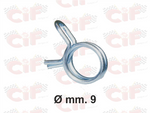 Molla stringi tubo benzina zincata - 9mm