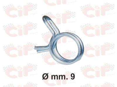 Molla stringi tubo benzina zincata - 9mm