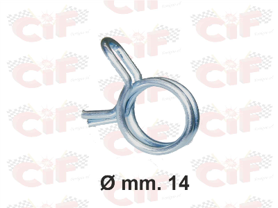 Molla stringi tubo benzina zincata - 14mm