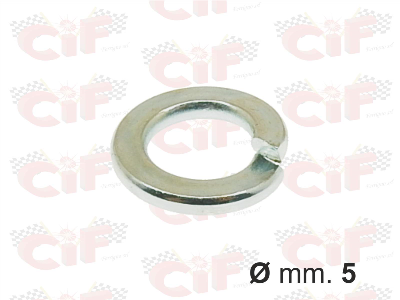 Rondella grower spaccata,zincata D.5mm