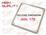 Cornice targa vespa INOX lucidata misura 170x170mm