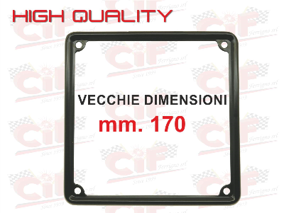 Cornice targa vespa nera misura 170x170mm - HIGH QUALITY