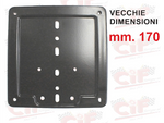 Portatarga nero vespa 170x170mm