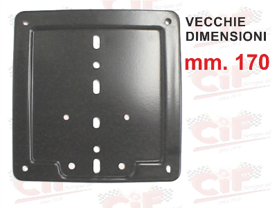 Portatarga nero vespa 170x170mm