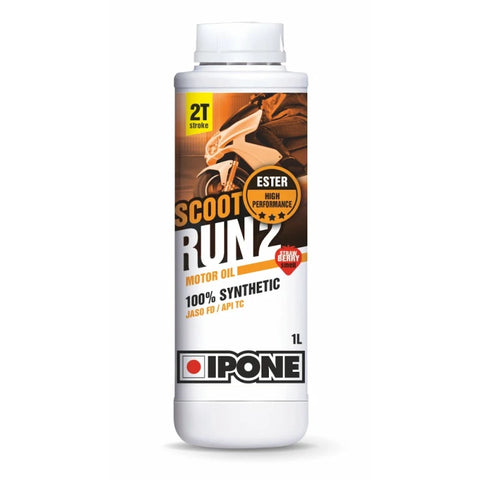 Olio miscela 2 tempi IPONE SCOOT RUN 2 Sintetico 2T, alla fragola