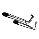 2201 SCARICO COMPLETO LEOVINCE YAMAHA XV 535 VIRAGO 1988-2001 SILVERTAIL K02 ACCIAO CROMATO/-