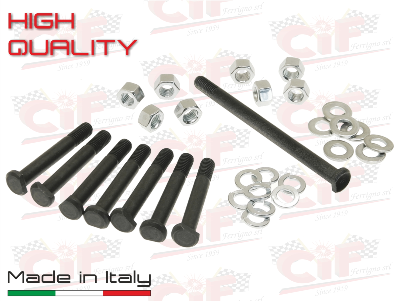 Kit bulloneria carter motore HIGH QUALITY MADE IN ITALY per Vespa VNB VBA VBB SUPER SPRINT GS SS GL GT GTR TS RALLY PX PE COSA