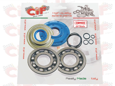 Kit cuscinetti e paraoli (CORTECO) albero motore Vespa 125 VNB1T..VNB6T/GT/GTR/TS, Super, 150Sprint/Sprint V./GL/VBA1T/VBB1T-VBB2T