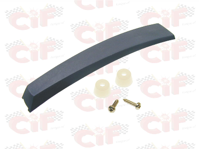Fregio cresta parafango per Vespa PX PE in plastica nera stretta