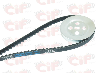 KIT MODIFICA CINGHIA+PULEGGIA Ø mm.80