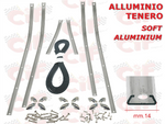 Strisce per pedana in alluminio Vespa 50L-SPECIAL-ELESTART, 90-125 PRIMAVERA-ET3 - CIF FERRIGNO