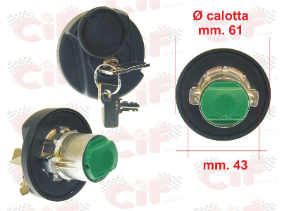 Tappo serbatoio carburante per APE TM BENZINA E DIESEL - TM P602 220 (1982-1983) - TM P703 - P703V - FL2 220 (1984-2005)