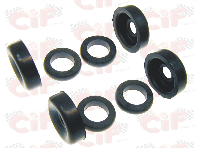 Serie gommini cilindretto freni Anteriori ( 8 pezzi ) per APE MP - APE CAR / Posteriore APE TM 703
