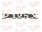 Targhetta laterale "P125X"