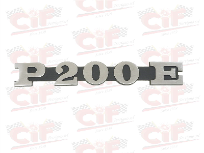 Targhetta laterale "P200E"