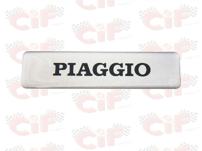 TARGHETTA "PIAGGIO" RESINATA ADESIVA PER SERBATOIO CIAO PX