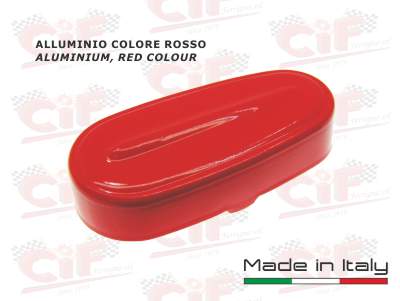 Coperchio mozzo alluminio ROSSO Vespa 50 N-L-R-SPECIAL, 50SS, 90, 90SS, 125 Primavera