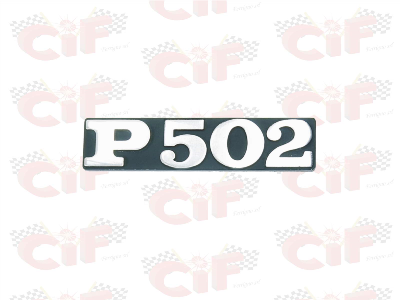 Targhetta "P 502" per APE P 502