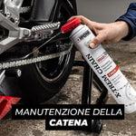 IPONE - Grasso per Catene Moto su Strada X-trem - Bottiglia spray con Diffusore Multiposizione da 750 ml - 800 km di durata - Getto preciso, senza schizzi