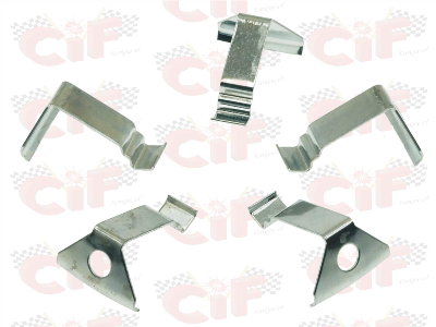kit piastrine fissaggio copriruota (5 pezzi) per APE FL 50 ('89-'95)-FL2 50 ('96-'99) - APE FL3 EUROPA ('96-'99) - APE MIX 2T 50 ('98-'08) - APE RST MIX 50 ('99-'05) - APE 50 ('09-'15)