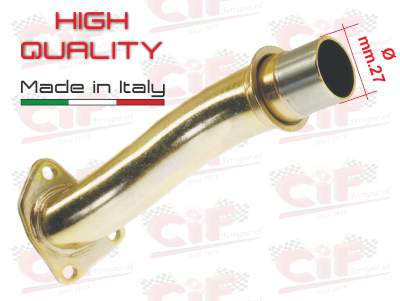 COLLETTORE ASPIRAZIONE (FLANGIA 3 FORI) Ø mm.27 PER CARBURATORE SHBC 20L ORIGINALE PER VESPA P125 ETS - VESPA PK 125 FL2