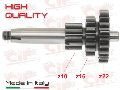 Ingranaggio multiplo cluster cambio tre marce per Vespa 50/90 - Z 10-16-20