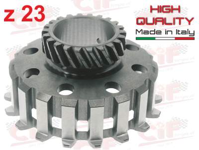 Pignone frizione 8 molle Z:23 su primaria Z:65 - Vespa PX-PE-MY-COSA