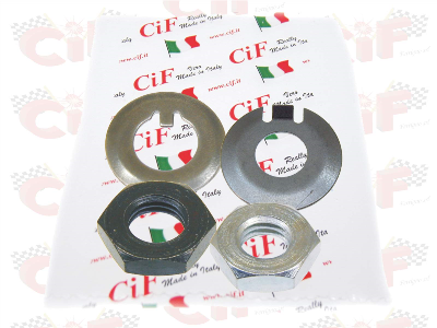 Kit dado e rondella fissa frizione e pignone primaria Vespa 50/90/125 Primavera/ET3/PK/XL/PK FL2