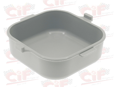 Scatola porta attrezzi quadrata, colore grigio in plastica per ciclomotore Piaggio CIAO SC