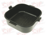 Scatola porta attrezzi quadrata, colore nero in plastica per ciclomotore Piaggio CIAO SC