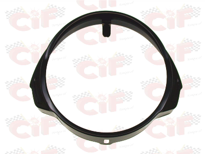 Cornice fanale anteriore nera Vespa PX/PE 1. Serie - in ferro